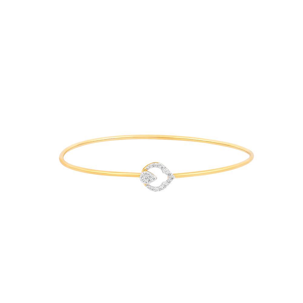 Golden Leaf Diamond Bracelet