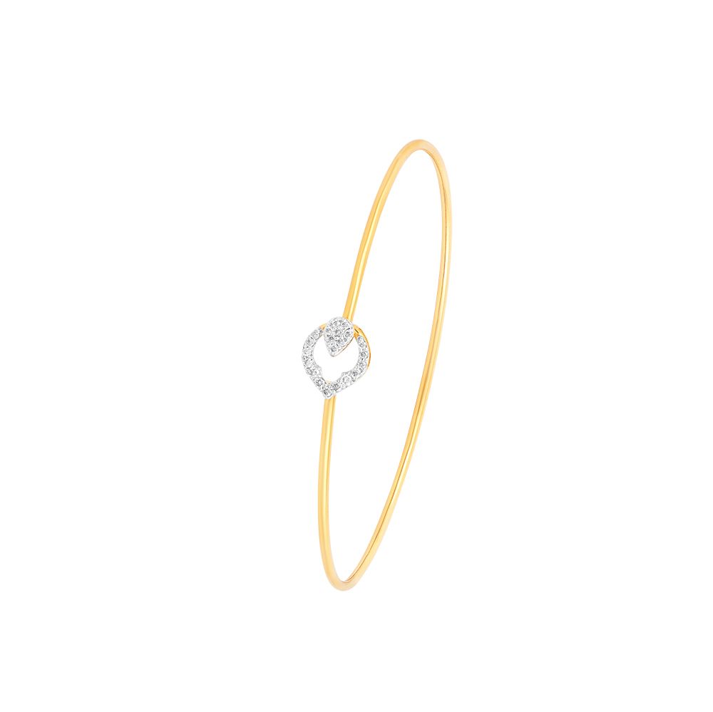 Golden Leaf Diamond Bracelet