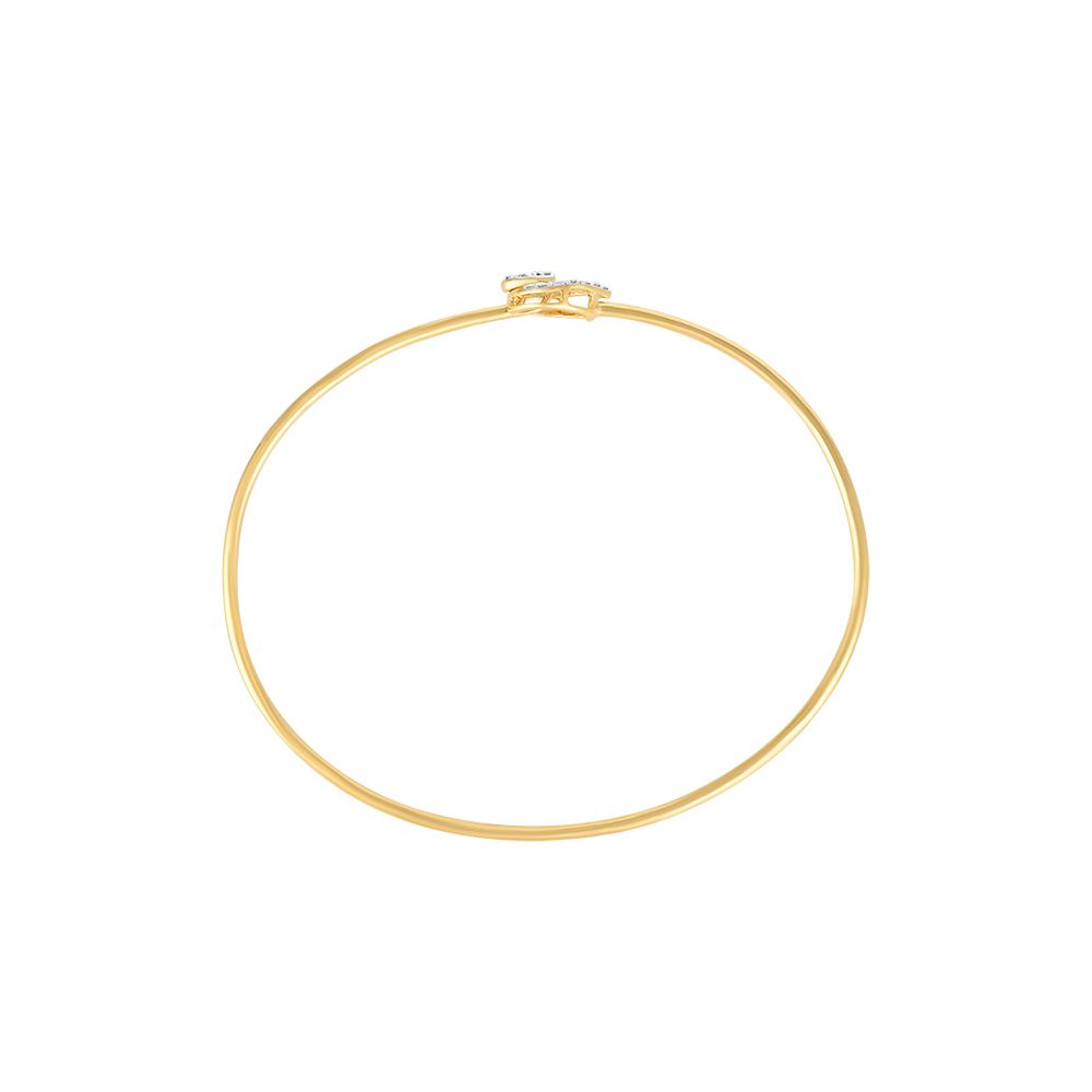 Golden Leaf Diamond Bracelet