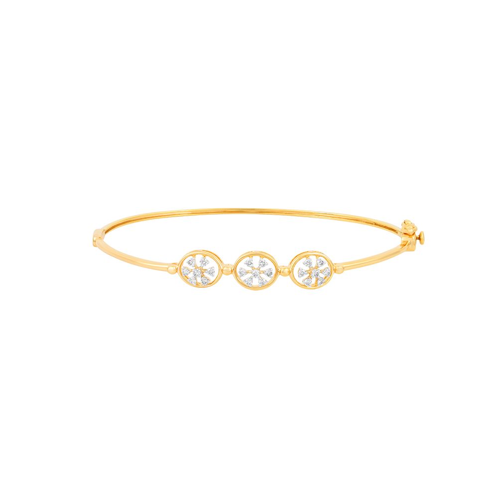 Sunlit Splendor Floral Diamond Bracelet