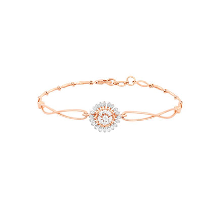 Rose Gold Cascade Diamond Bracelet