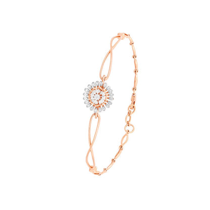 Rose Gold Cascade Diamond Bracelet