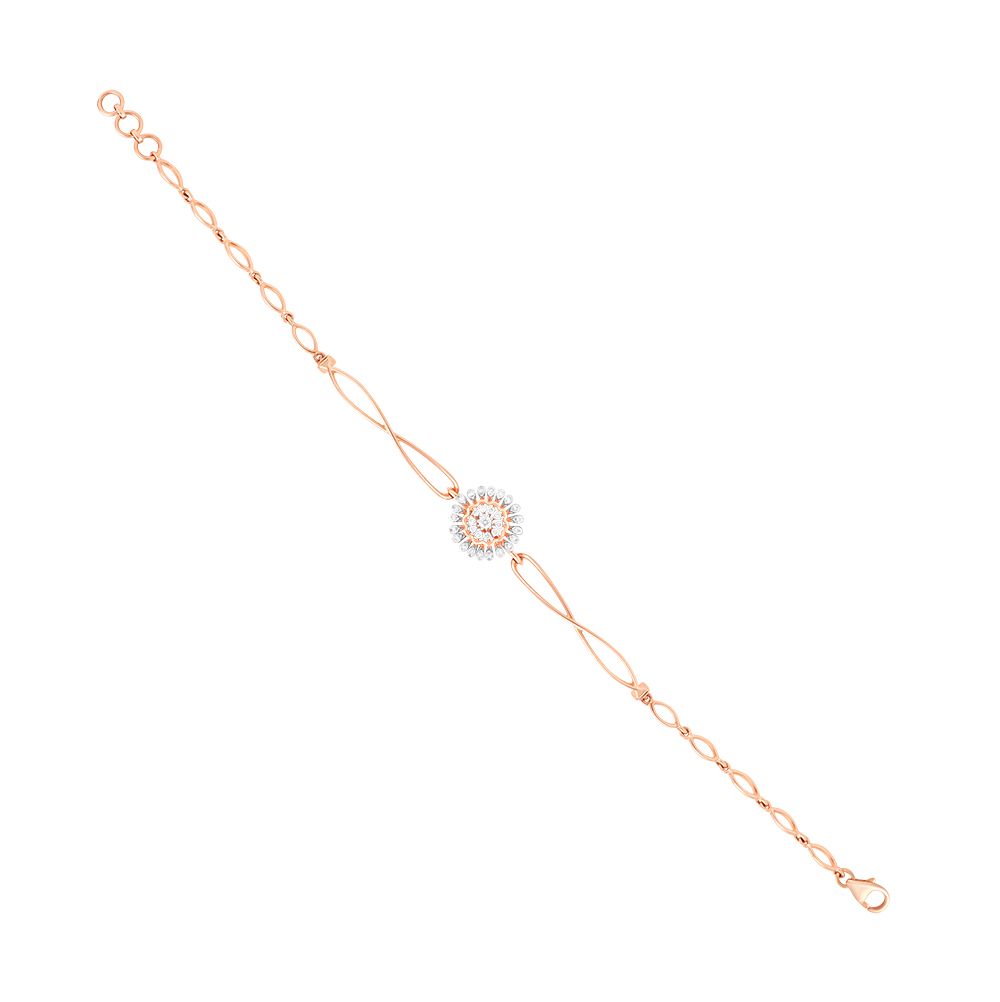 Rose Gold Cascade Diamond Bracelet