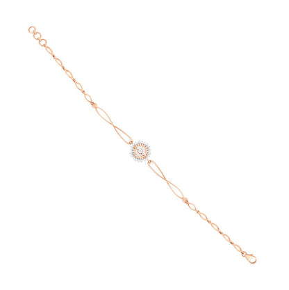 Rose Gold Cascade Diamond Bracelet