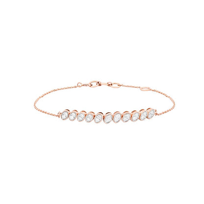 Dusky Rose Diamond Bracelet