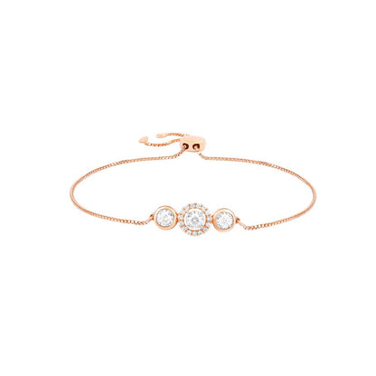 Eclectic Rose Gold and Solis Diamond Bracelet