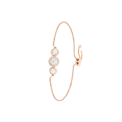 Eclectic Rose Gold and Solis Diamond Bracelet