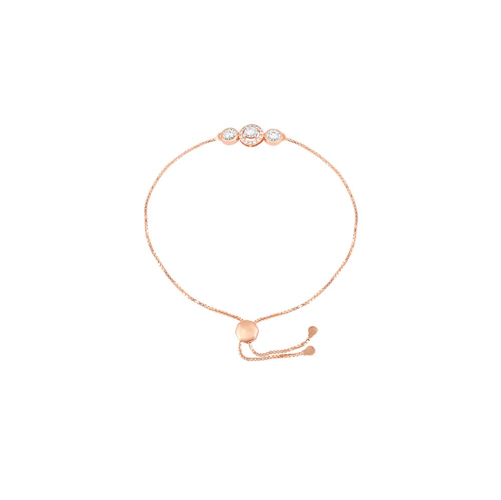 Eclectic Rose Gold and Solis Diamond Bracelet