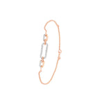 Aesthetic Paperclip Design Solis Diamond Bracelet