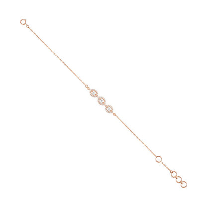 Evil Eye Diamond Chain Bracelet