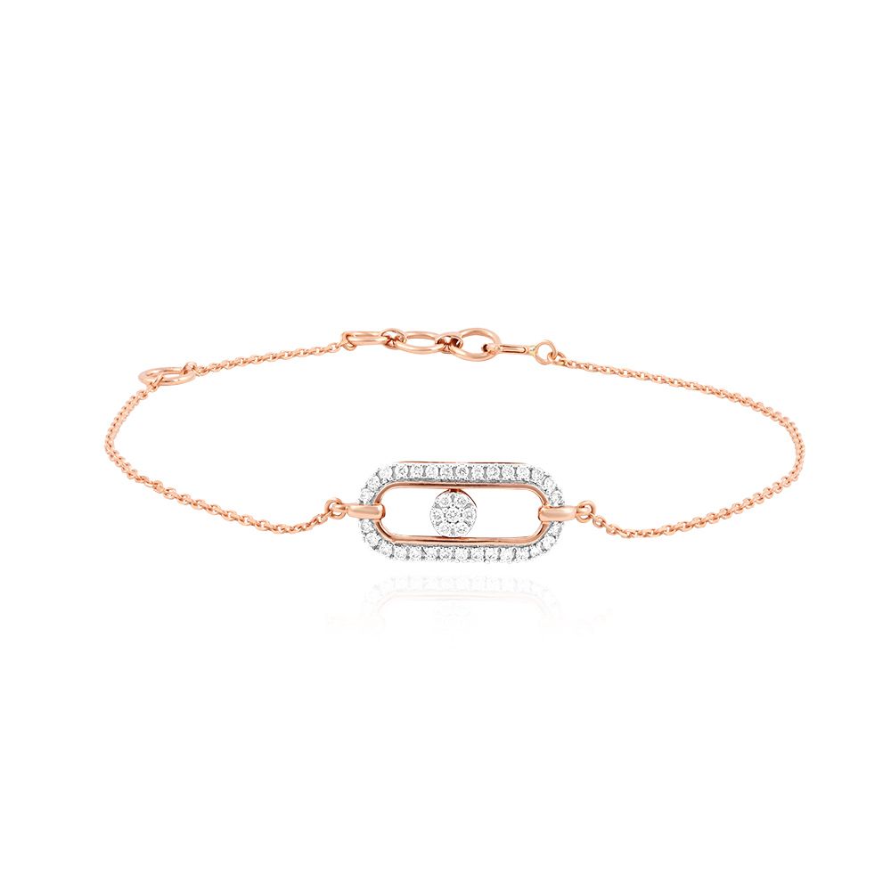 Lovely  Rose Gold Flexi Women Bracelet