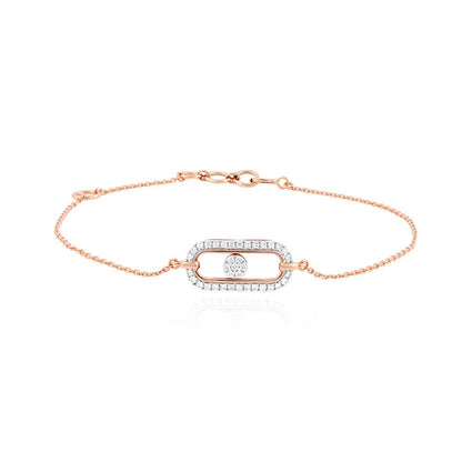 Lovely  Rose Gold Flexi Women Bracelet