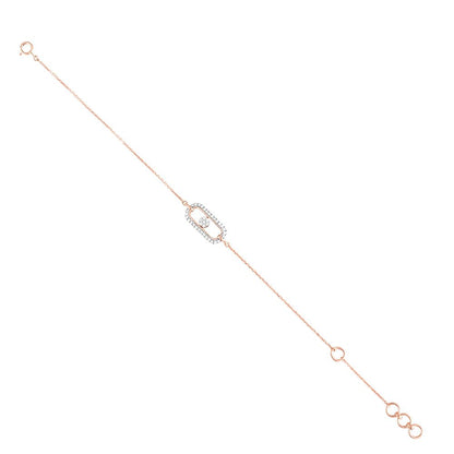 Lovely  Rose Gold Flexi Women Bracelet