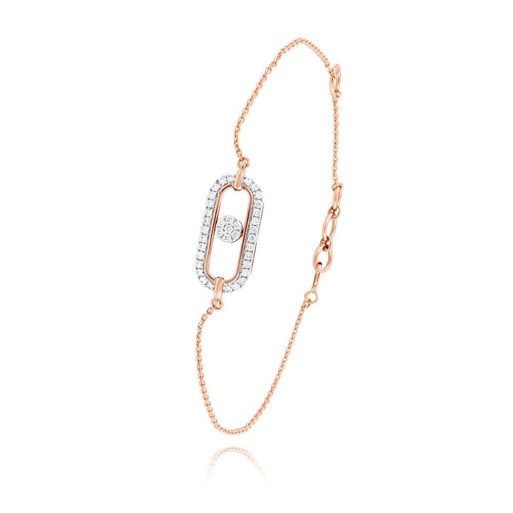 Lovely  Rose Gold Flexi Women Bracelet