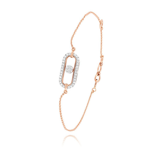 Lovely  Rose Gold Flexi Women Bracelet