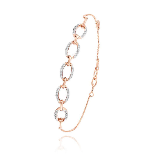 Exquisite  Rose Gold Flexi Women Bracelet