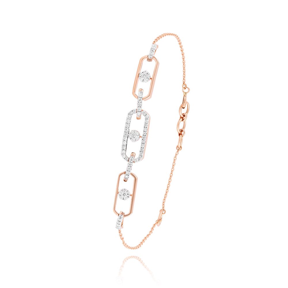 Radiant  Rose Gold Flexi Women Bracelet