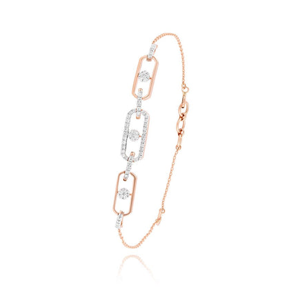 Radiant  Rose Gold Flexi Women Bracelet