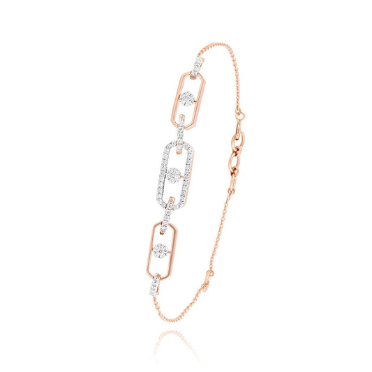 Radiant  Rose Gold Flexi Women Bracelet