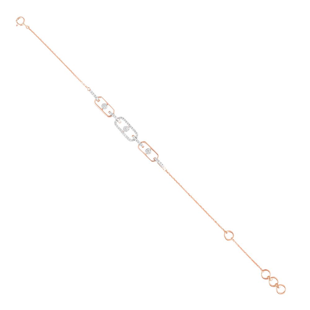 Radiant  Rose Gold Flexi Women Bracelet