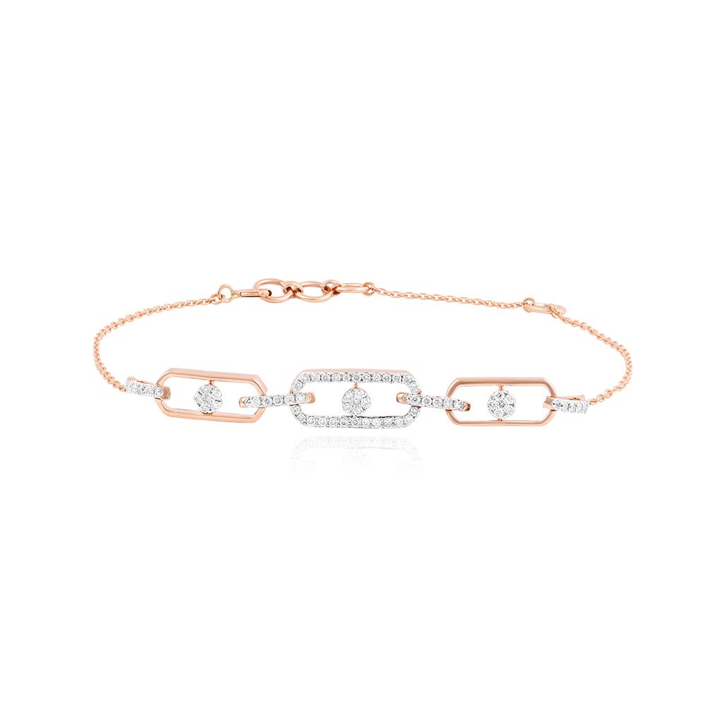 Radiant  Rose Gold Flexi Women Bracelet