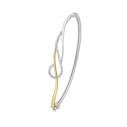 Pretty  Dual Toned Gold Bracelet