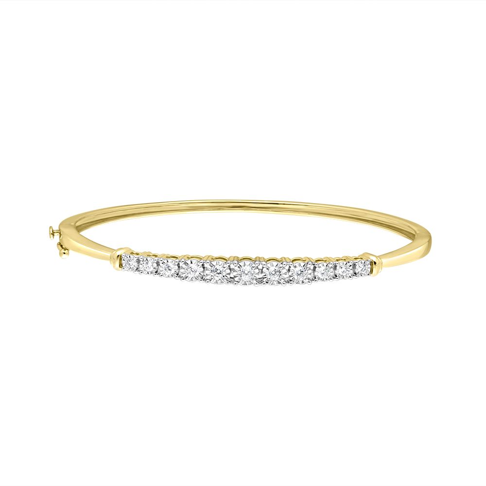 Stylish Crown Star Bracelet in  Yellow Gold