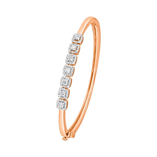 Spangled  Rose Gold and Diamond Bracelet