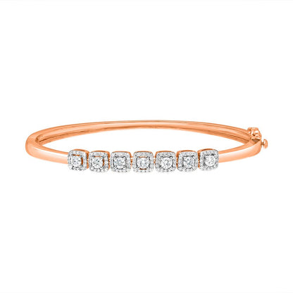 Spangled  Rose Gold and Diamond Bracelet