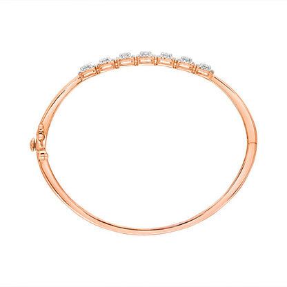 Spangled  Rose Gold and Diamond Bracelet
