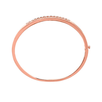 Glimmering Leaf Design Diamond Bracelet