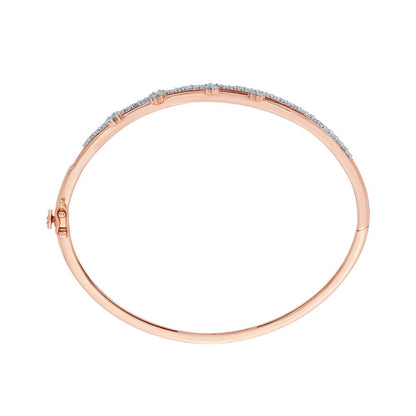 Contemporary Diamond Lined Bracelet