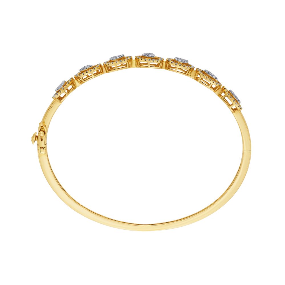 Textured Diamond Bracelet in  Rose Gold