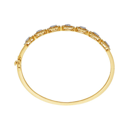 Textured Diamond Bracelet in  Rose Gold