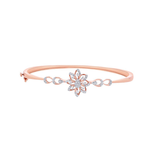 Rose Gold Floral Bracelet