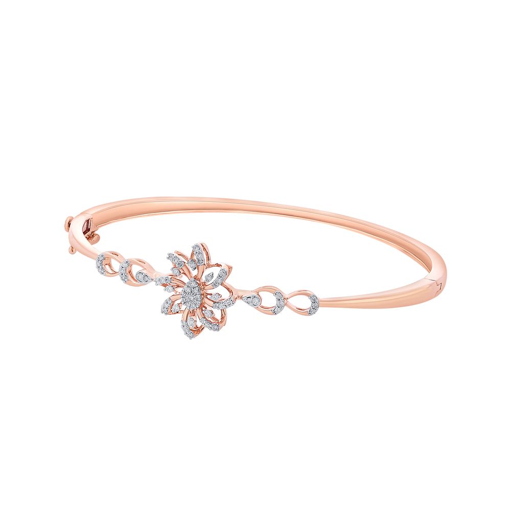 Rose Gold Floral Bracelet