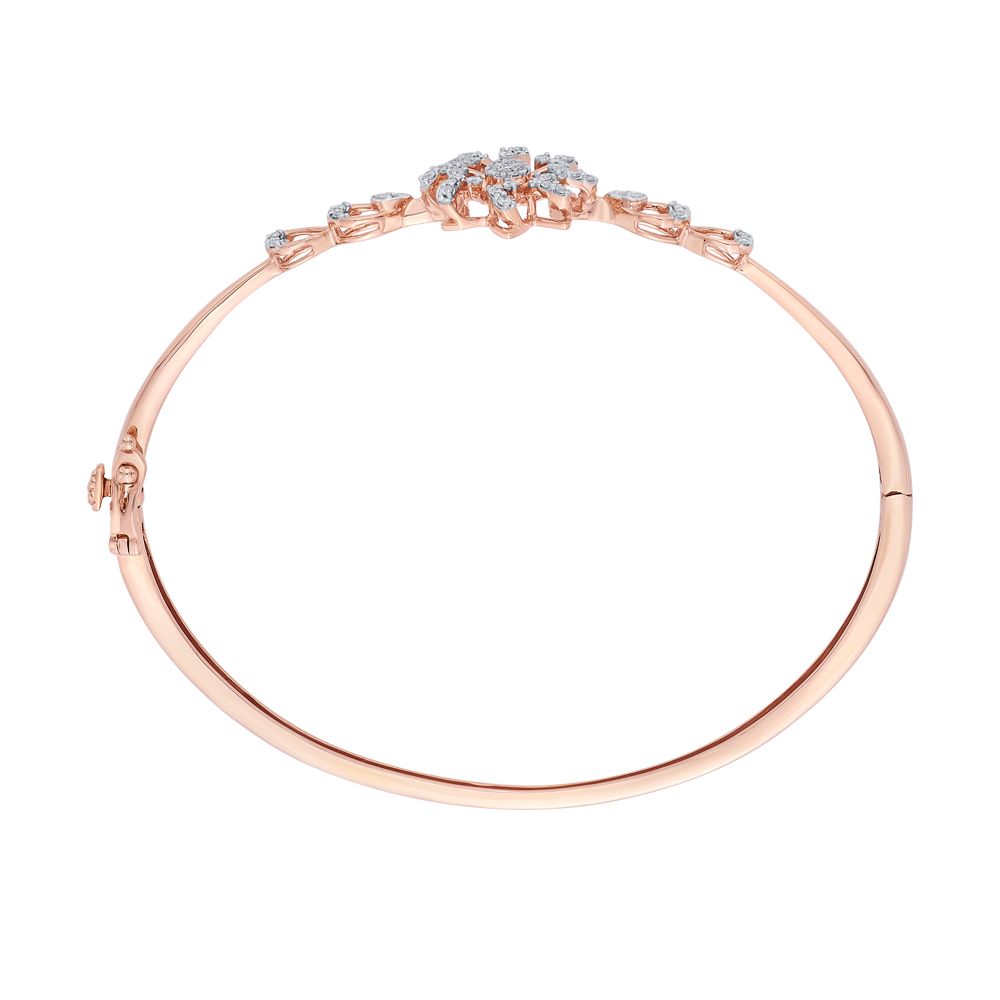 Rose Gold Floral Bracelet