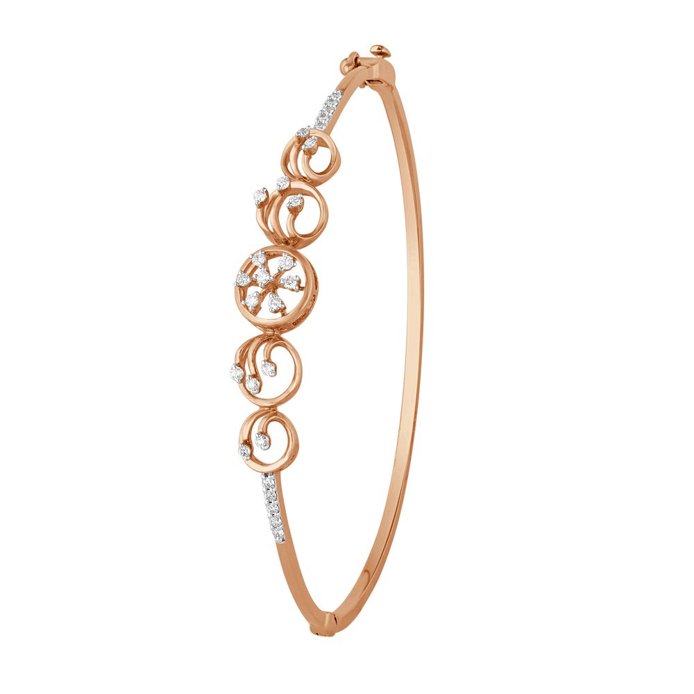 Rose Gold Sparkling Diamond Bracelet