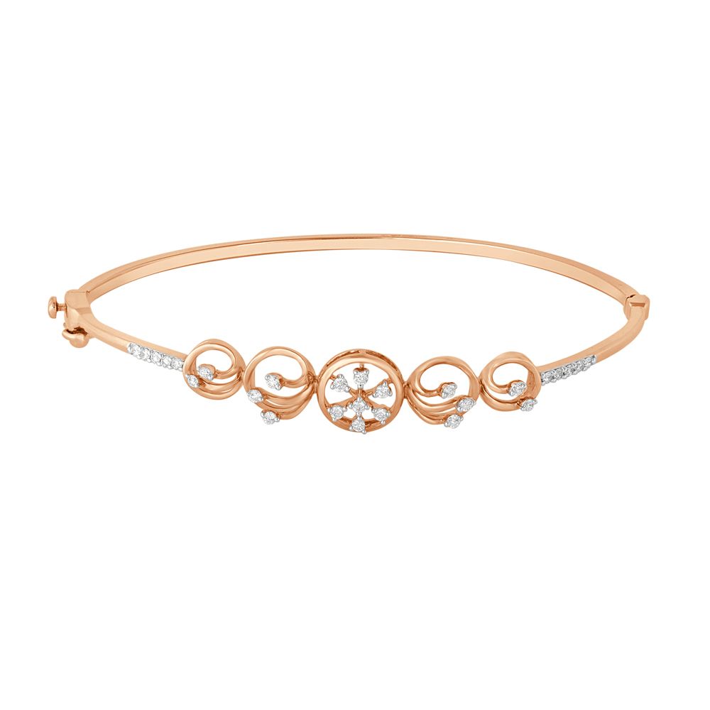 Rose Gold Sparkling Diamond Bracelet