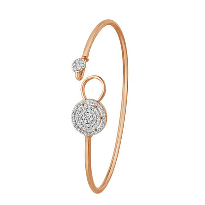 Rose Gold Circular Diamond Bracelet