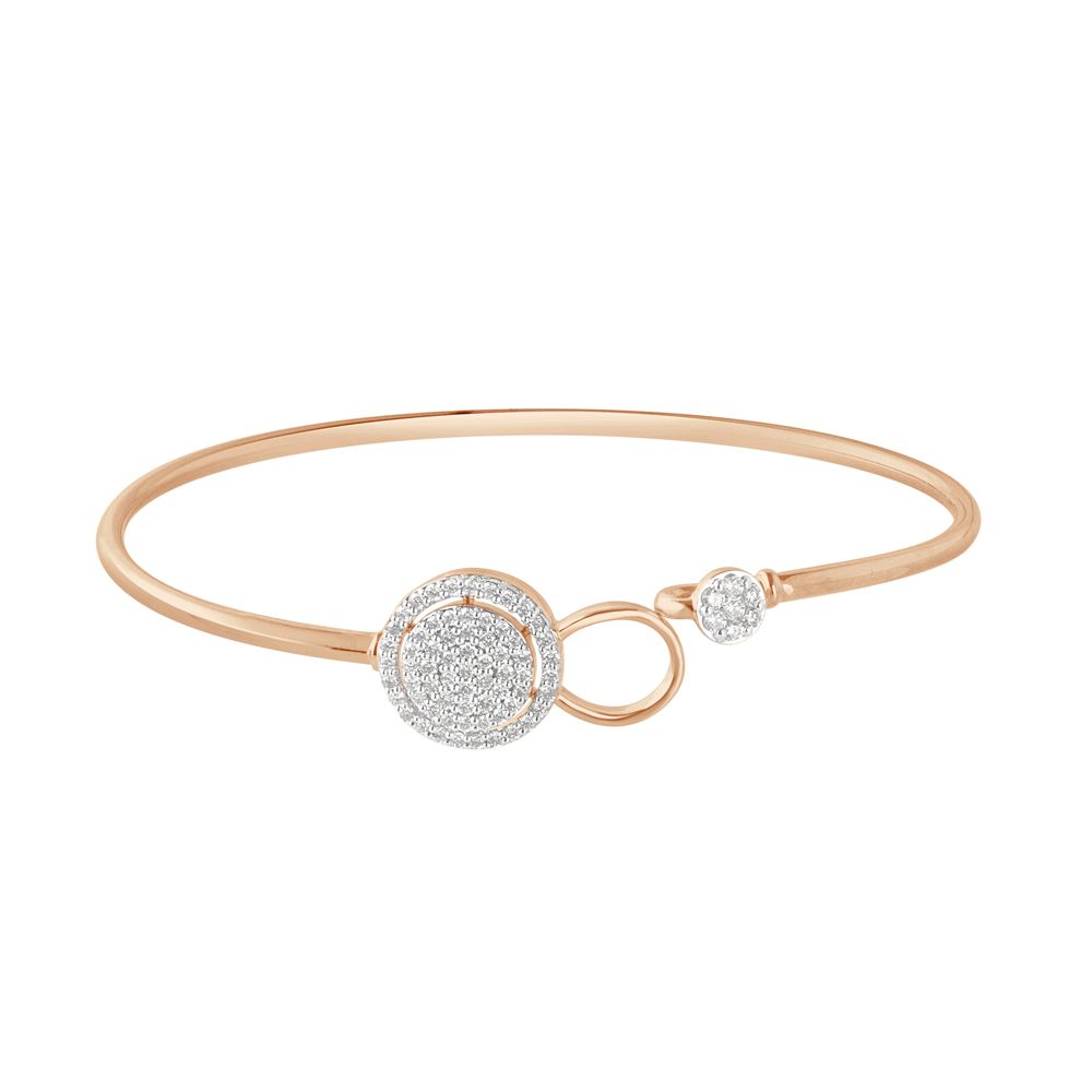 Rose Gold Circular Diamond Bracelet
