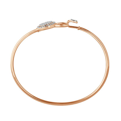 Rose Gold Circular Diamond Bracelet