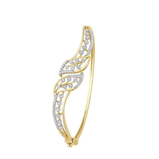 Paisley Motif Diamond Bracelet in  Gold