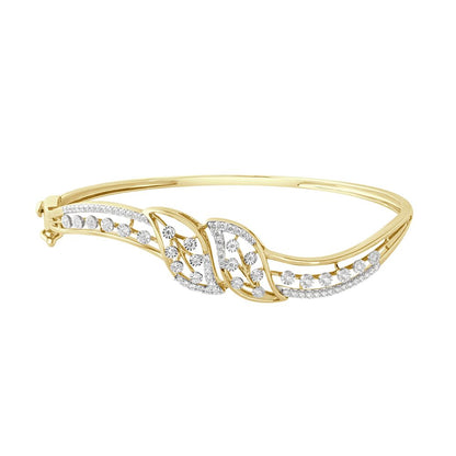 Paisley Motif Diamond Bracelet in  Gold