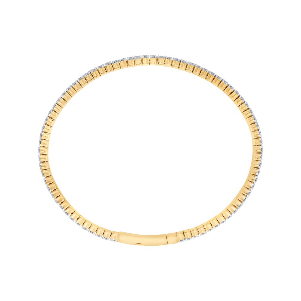 Glossy Diamond and  Rose Gold Bracelet