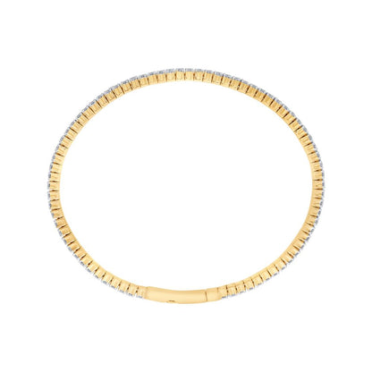 Glossy Diamond and  Rose Gold Bracelet