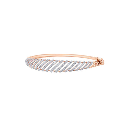 Filigree Diamond and Rose Gold Bracelet