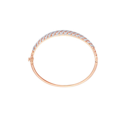 Filigree Diamond and Rose Gold Bracelet