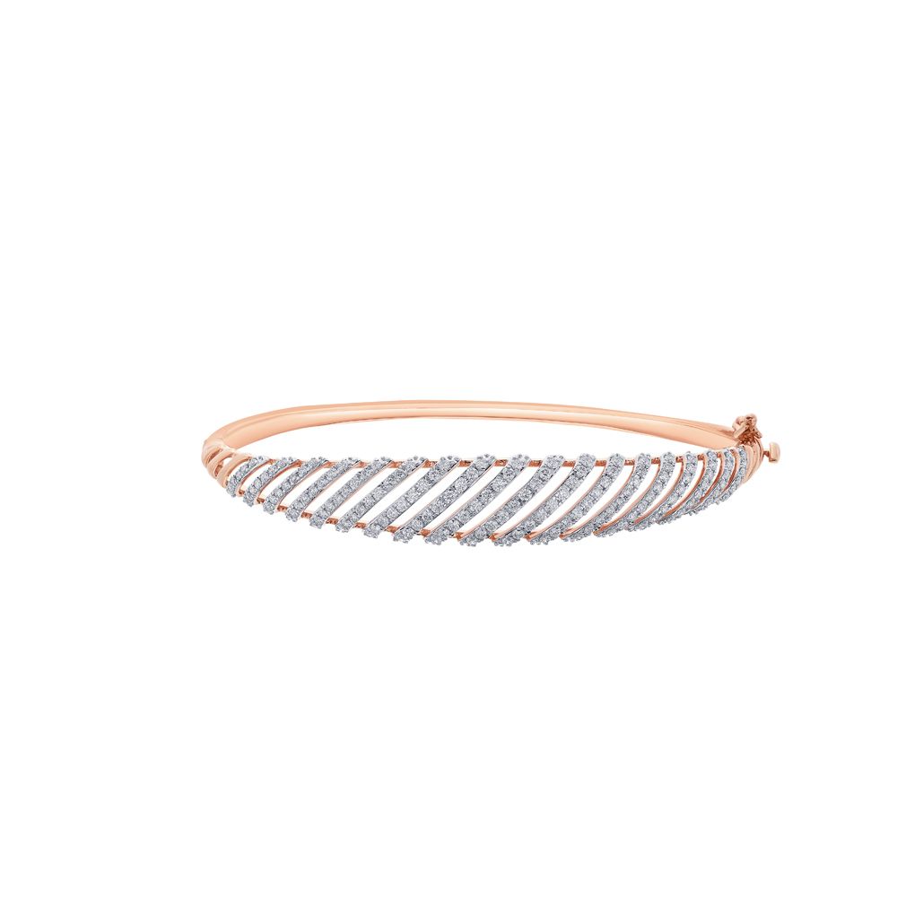 Filigree Diamond and Rose Gold Bracelet