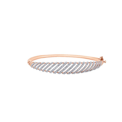 Filigree Diamond and Rose Gold Bracelet